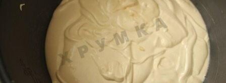 медовик в мультиварке шоколадный бисквит. Шаг 4