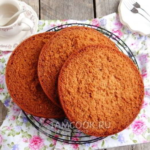 Медовый бисквит в мультиварке