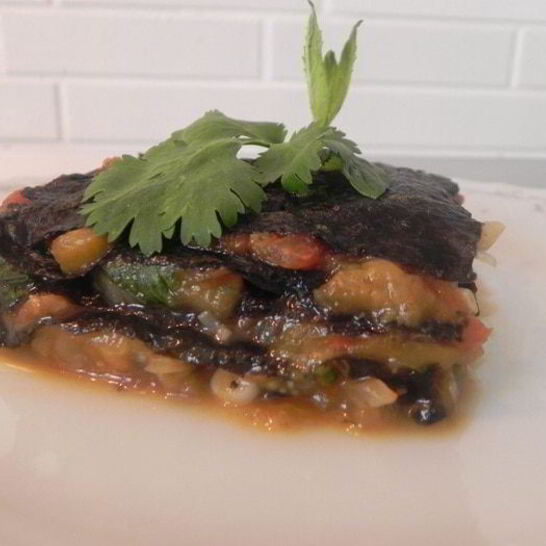 Рецепт наполеон из баклажанов с нори