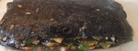 наполеон из баклажанов с нори. Шаг 11