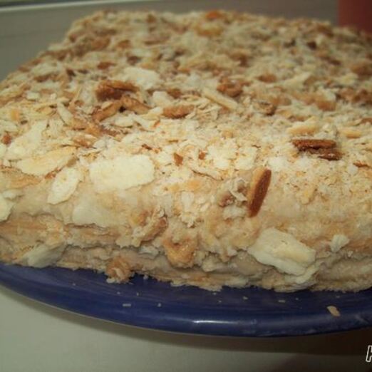 Наполеон с пломбиром и заварным кремом