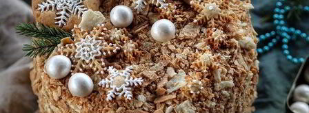 наполеон с заварным карамельным кремом. Шаг 24