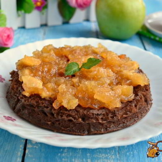 Шоколадный бисквит в микроволновке