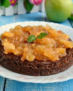 Шоколадный бисквит в микроволновке