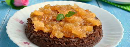 шоколадный бисквит в микроволновке. Шаг 6