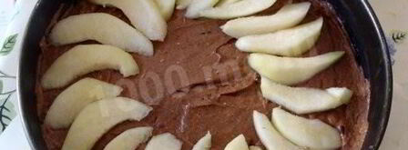 шоколадный торт с грушами. Шаг 4