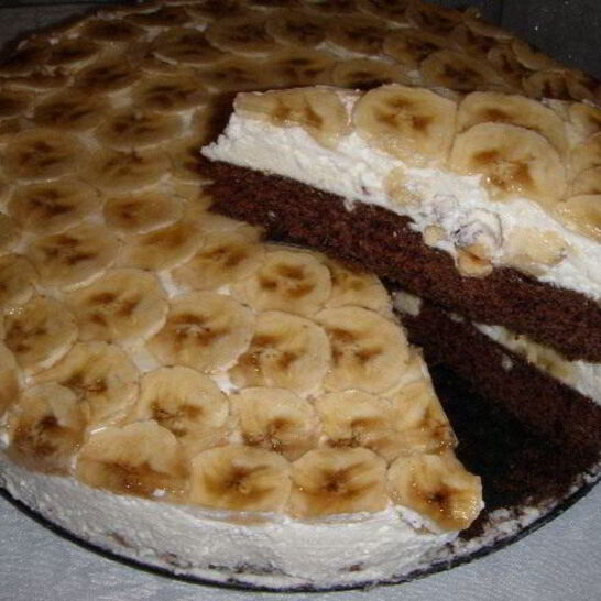 Рецепт торт банановый рай