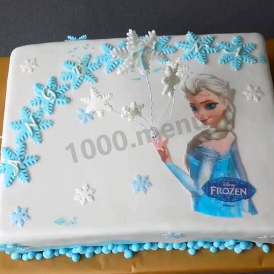 Рецепт торт холодное сердце