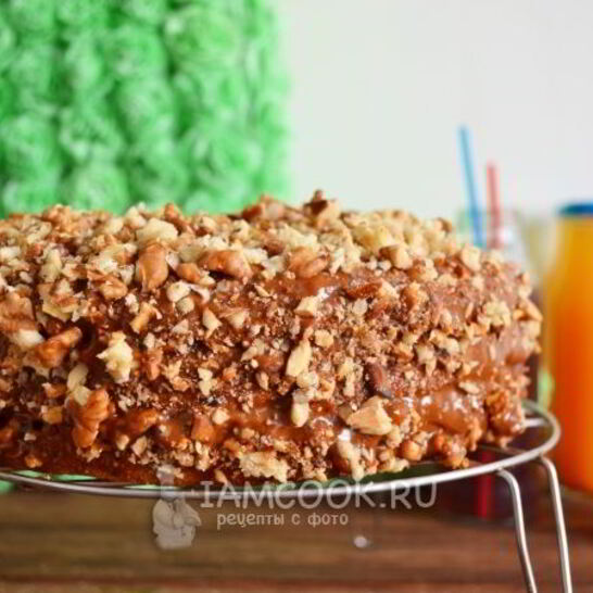 Рецепт торт медовик из жидкого теста