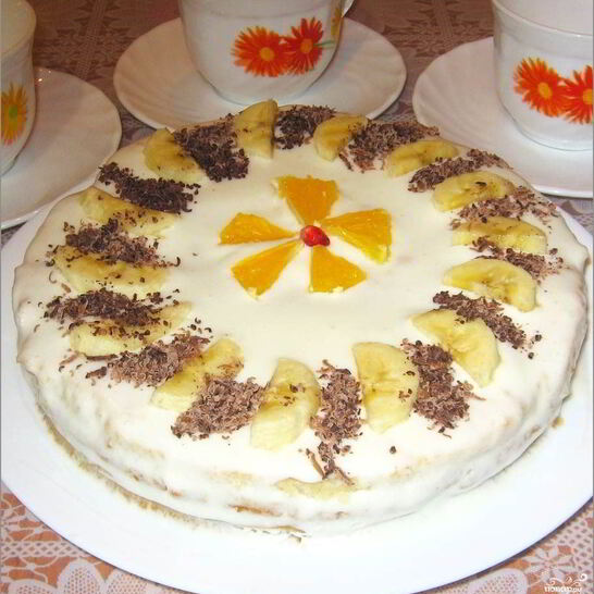 Рецепт торт на сметане простой