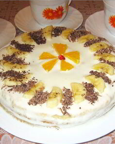 Торт на сметане простой