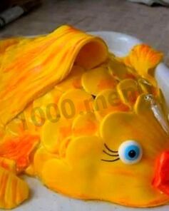 Торт Рыба из мастики