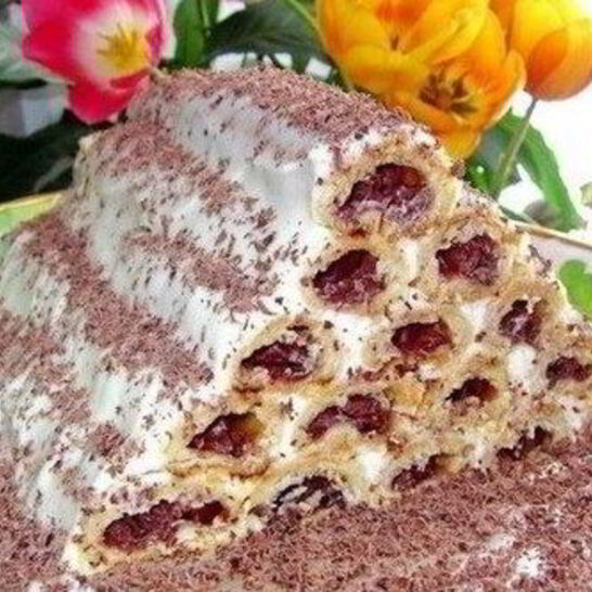 Рецепт торт с вишней и сметаной монастырская изба