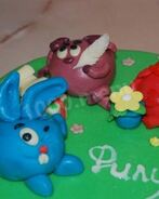 Торт Смешарики из мастики