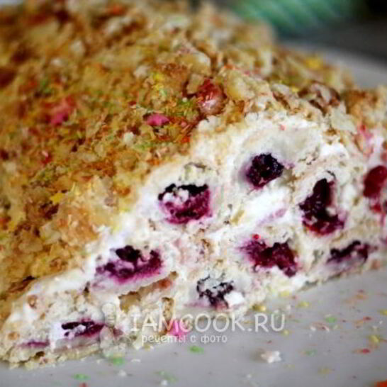 Рецепт торта вишни в шалашего