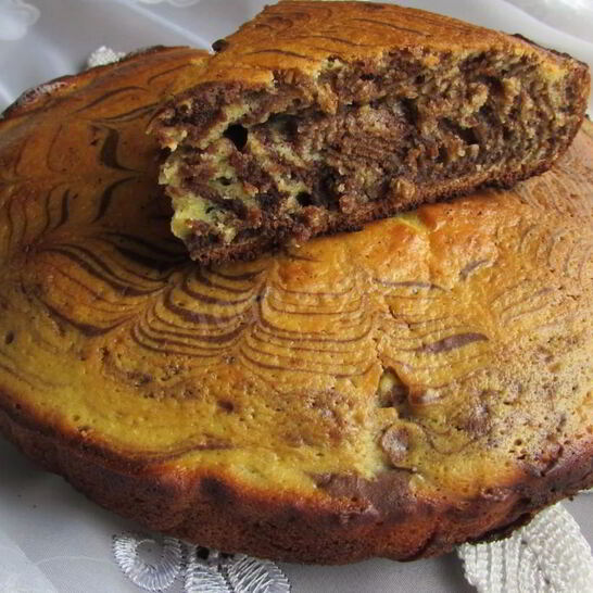 Рецепт торт зебра на кефире