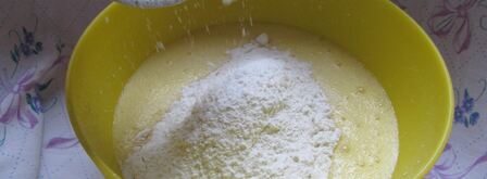 торт зебра на кефире. Шаг 3