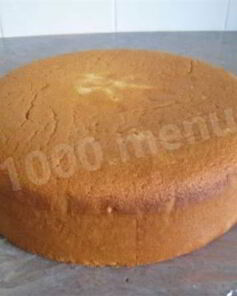 Воздушный бисквит для торта