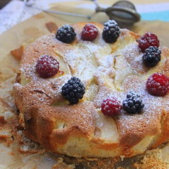 Рецепт яблочный бисквит