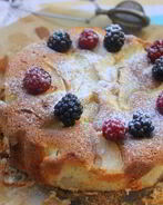 Яблочный бисквит