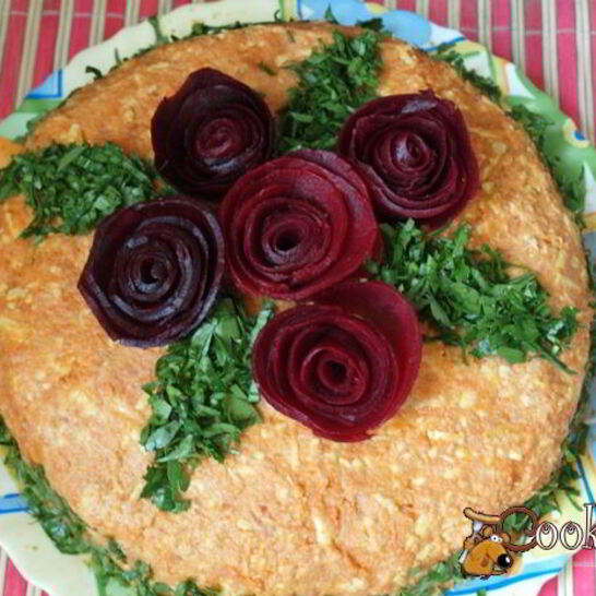 Рецепт закусочный рыбный торт