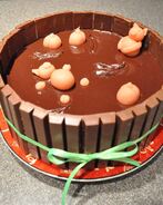 Заварной шоколадный торт