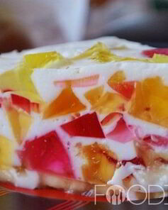 Желейный торт со сметаной