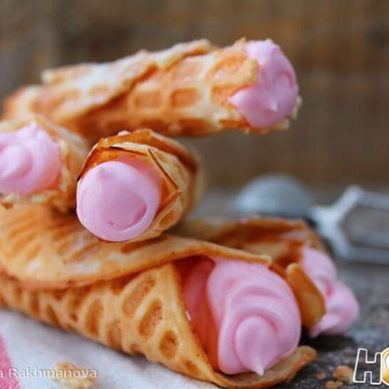 Рецепт вафельные трубочки