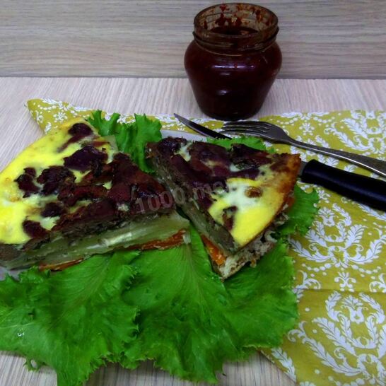 Рецепт картофельная запеканка с куриной печенью