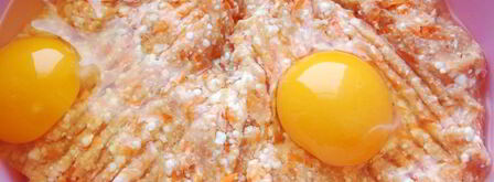 куриная запеканка с творогом и помидорами черри. Шаг 4