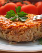 Мясная запеканка с овощами