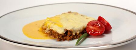 мясная запеканка с яичным соусом. Шаг 5