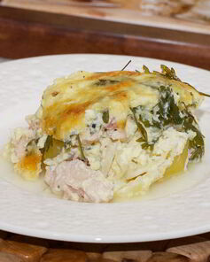 Нежная запеканка с куриным филе