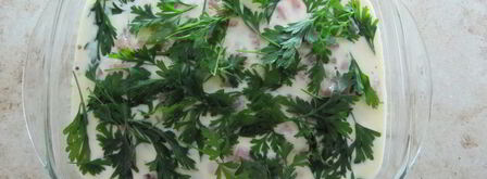 нежная запеканка с куриным филе. Шаг 6