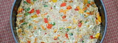 овощная запеканка с фаршем в духовке. Шаг 12