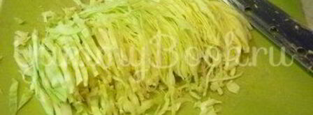 похрустывающая запеканка из капусты с грецким орехом. Шаг 2