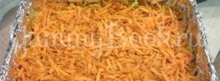 похрустывающая запеканка из капусты с грецким орехом. Шаг 12