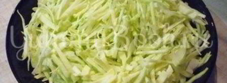 похрустывающая запеканка из капусты с грецким орехом. Шаг 5