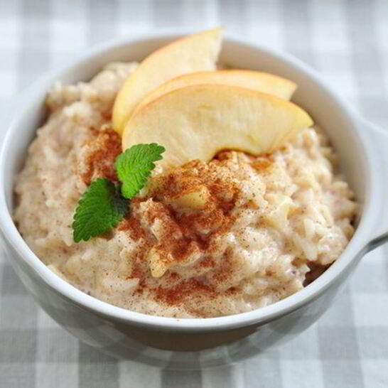 Рецепт рисовая запеканка с яблоками и корицей