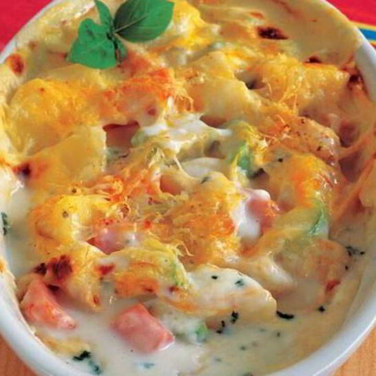 Рецепт сочная запеканка из курицы с овощами