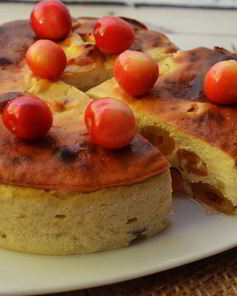 Творожная запеканка с черешней