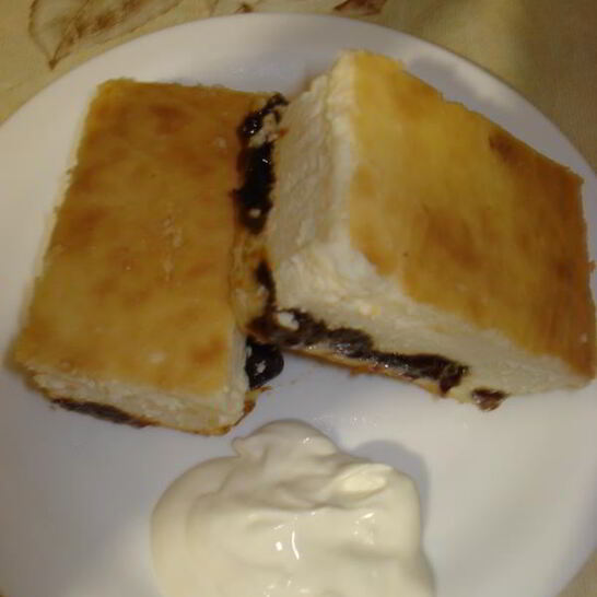 Рецепт творожной запеканки с черносливома