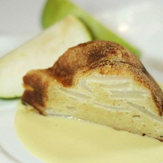 Рецепт творожная запеканка с грушами