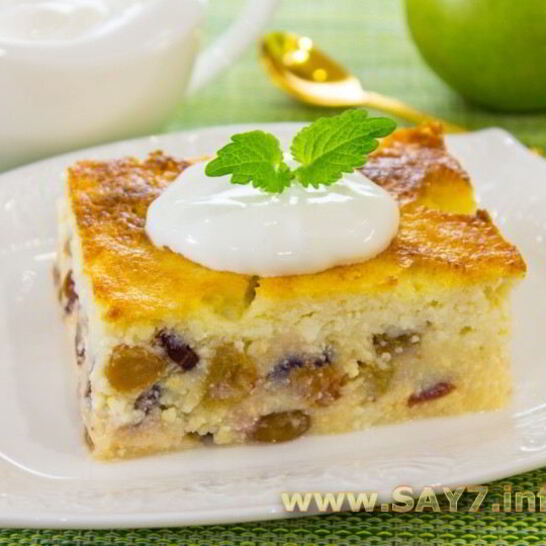 Рецепт творожная запеканка с цукатами