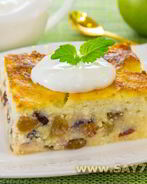 Творожная запеканка с цукатами