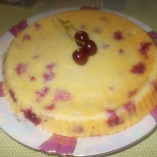 Рецепт творожная запеканка с вишней