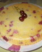Творожная запеканка с вишней