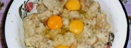 запеканка из черствого хлеба. Шаг 4