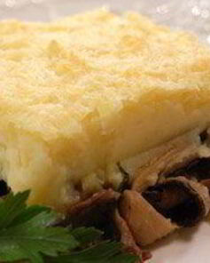 Запеканка из грибов и пюре