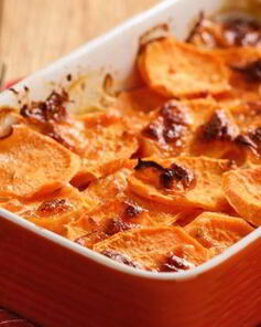 Запеканка из кабачков и картофеля с грибами